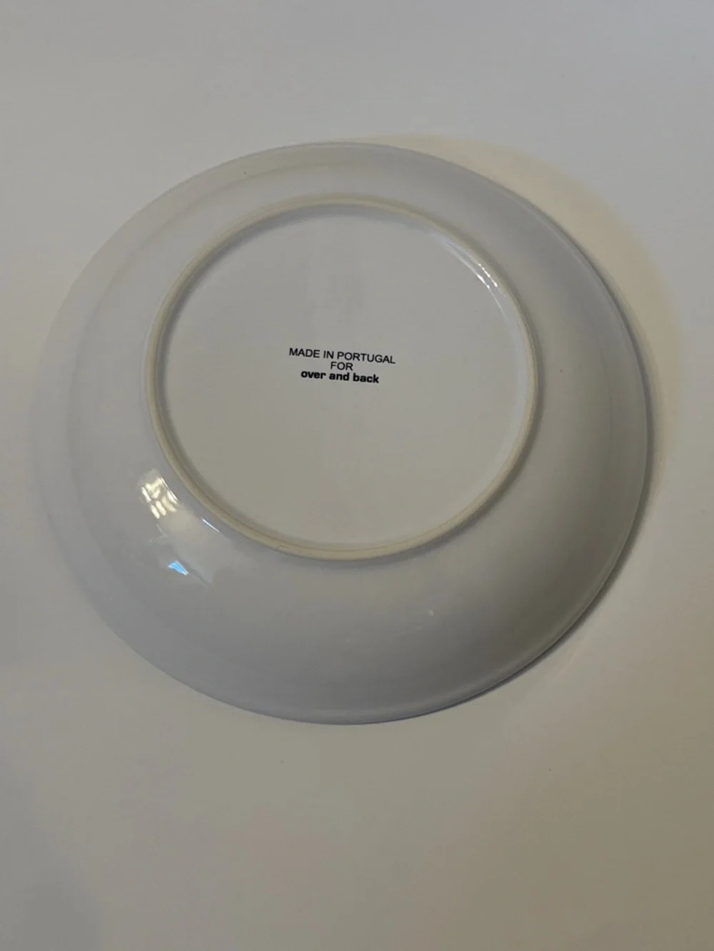 OVER AND BACK 9” INDIVIDUAL PASTA BOWL SUN-DRIED TOMATO WHITE RED PORTUGAL HOME